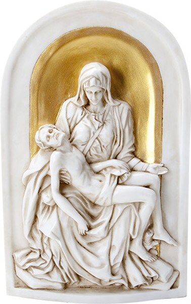 Pieta Wall Plaque Small Religous Church Decoration Hanging